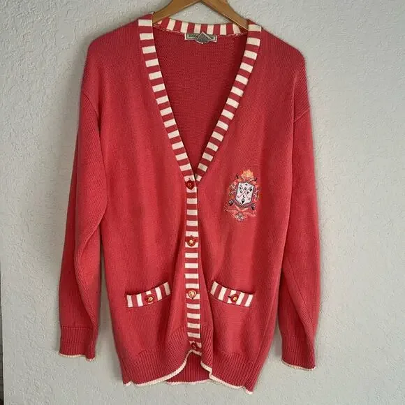 Izod Sweaters Vintage Izod Golf Cardigan Sweater Embroidered
